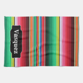 Linge De Cuisine Couverture mexicaine de Serape d'Espagnol fait sur (Horizontal)