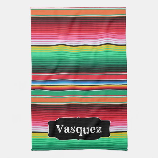 Linge De Cuisine Couverture mexicaine de Serape d'Espagnol fait sur (Vertical)