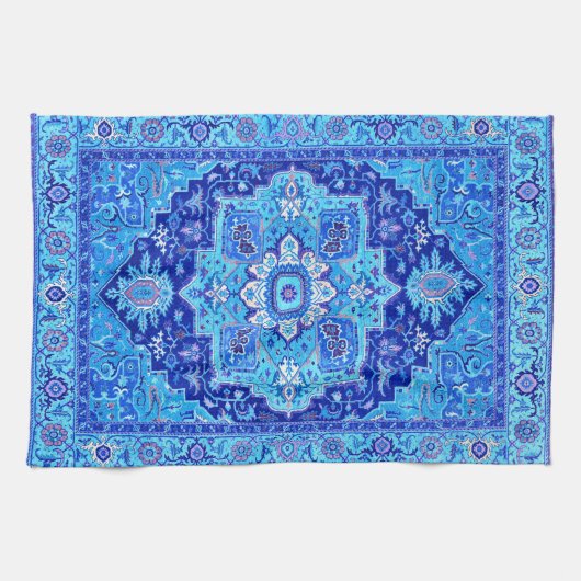 Linge De Cuisine COUVERTURE PERSANE - bleu (Horizontal)