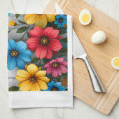 Linge De Cuisine Couverture Sherpa Mur de Briques Floral (Quart Plié)