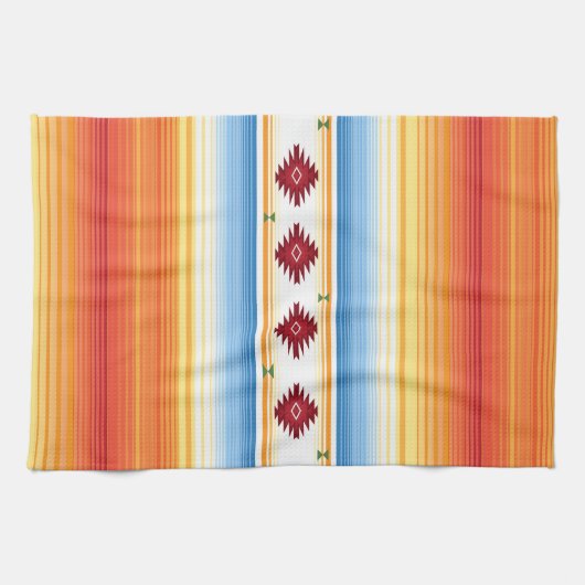 Linge De Cuisine Couverture traditionnelle de Serape de Mexicain (Horizontal)