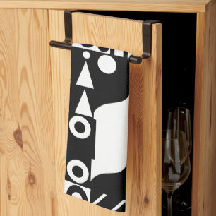 Linge De Cuisine Couvre-lit Rétro (noir et blanc)
