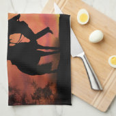 Linge De Cuisine cowboy Roping Rodeo (Quart Plié)