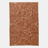 Linge De Cuisine cowboy western country motif à outils cuir (Vertical)