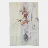 Linge De Cuisine Cowboys du Triangle Bar par CM Russell (Vertical)