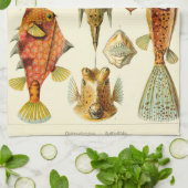 Linge De Cuisine Cowfish de boxfish d'Ernst Haeckel Ostraciontes (Plié)