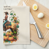 Linge De Cuisine Cowgirl Automne (Quart Plié)