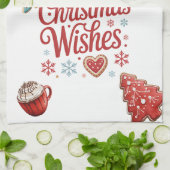 Linge De Cuisine Cozy Christmas Wishes Kitchen Towel (Plié)
