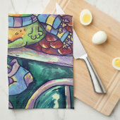 Linge De Cuisine Cozy Frog Christmas & New Year Card (Quart Plié)