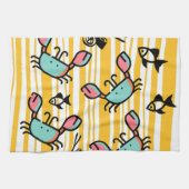 Linge De Cuisine Crab Seafood Fish Pattern (Horizontal)