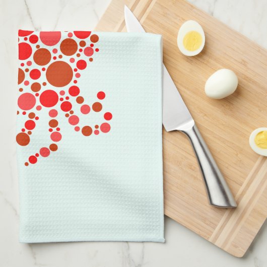 Linge De Cuisine Crabe à points (Quart Plié)