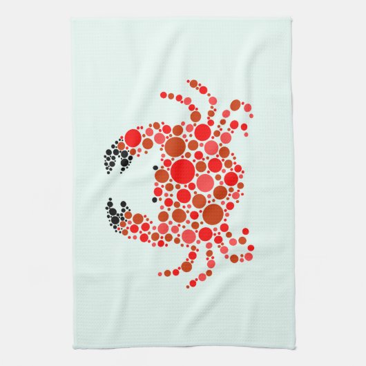 Linge De Cuisine Crabe à points (Vertical)