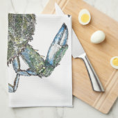 Linge De Cuisine Crabe bleu (Quart Plié)