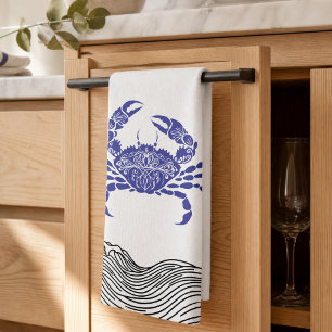 Linge De Cuisine Crabe Bleu Côté – Minimaliste Nautique