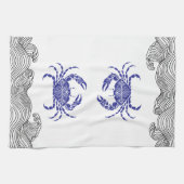 Linge De Cuisine Crabe mandala (Horizontal)