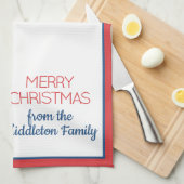 Linge De Cuisine Crabe rouge côtier Prise de Noël (Quart Plié)