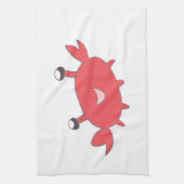 Linge De Cuisine Crabe rouge heureux mignon (Vertical)