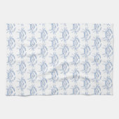 Linge De Cuisine Crabes bleus et blancs de Preppy (Horizontal)