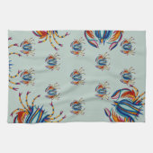 Linge De Cuisine Crabes mangeant des crabes (Horizontal)