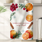 Linge De Cuisine Cranberry Orange Cinnamon Custom Christmas