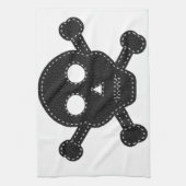 Linge De Cuisine Crâne à flancs noirs (Vertical)