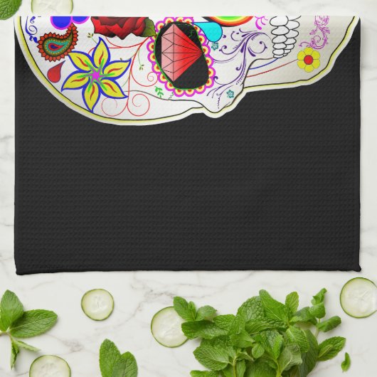 Linge De Cuisine crâne à sucre (Plié)