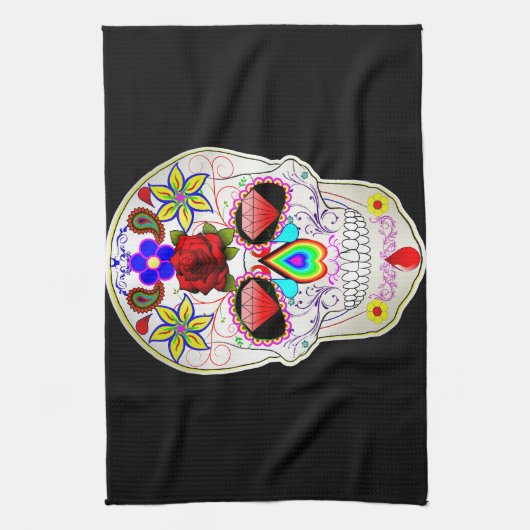 Linge De Cuisine crâne à sucre (Vertical)