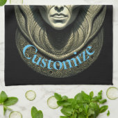 Linge De Cuisine Crâne Alien Tête Thunder_Cove (Plié)