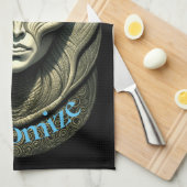 Linge De Cuisine Crâne Alien Tête Thunder_Cove (Quart Plié)