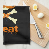 Linge De Cuisine crâne de Halloween (Quart Plié)