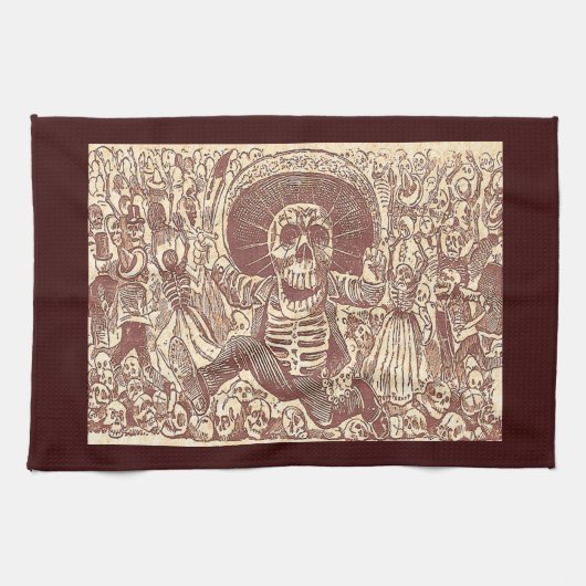 Linge De Cuisine Crâne de Oaxaca, La Calavera Oaxaqueña (Horizontal)