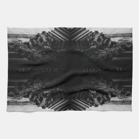 Linge De Cuisine Crâne des ailes de pierre (Horizontal)