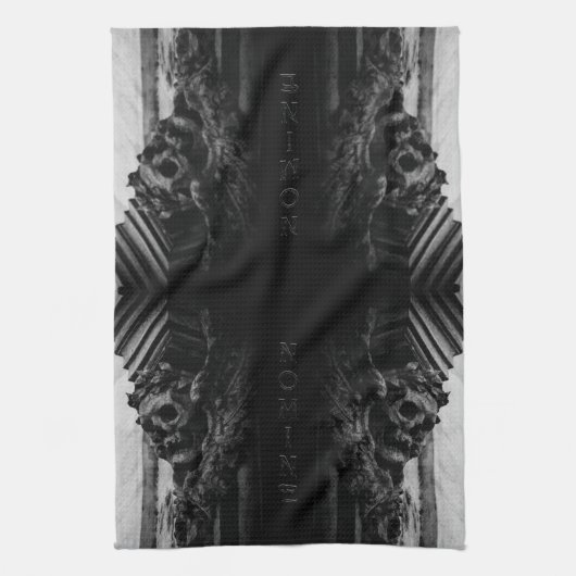 Linge De Cuisine Crâne des ailes de pierre (Vertical)