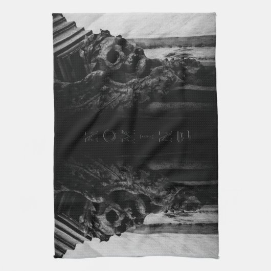 Linge De Cuisine Crâne des ailes de pierre (Vertical)