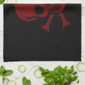 Linge De Cuisine Crâne et os (Plié)