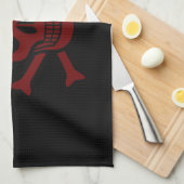 Linge De Cuisine Crâne et os (Quart Plié)