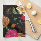 Linge De Cuisine crâne floral (Quart Plié)