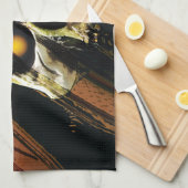 Linge De Cuisine Crâne foncé (Quart Plié)