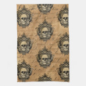 Linge De Cuisine Crâne gothique victorien (Vertical)