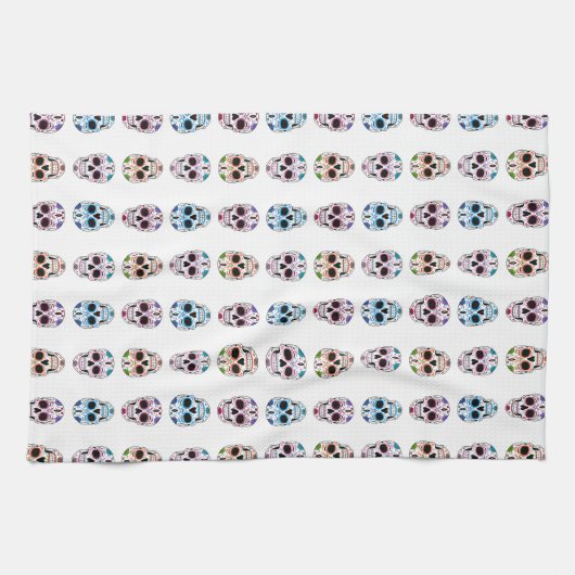 Linge De Cuisine Crânes (Horizontal)