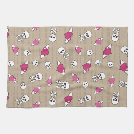 Linge De Cuisine Crânes (Horizontal)