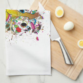 Linge De Cuisine Crânes à sucre (Quart Plié)