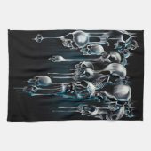 Linge De Cuisine Crânes d'égoutture (Horizontal)