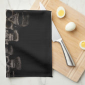 Linge De Cuisine Crânes mauvais (Quart Plié)