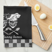 Linge De Cuisine Crânes riants de chef (Quart Plié)