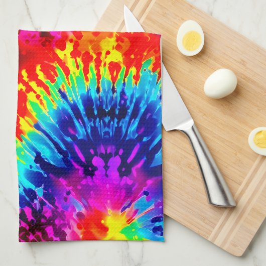 Linge De Cuisine Cravate-DYE DE CONCEPTION DYNAMIQUE (Quart Plié)