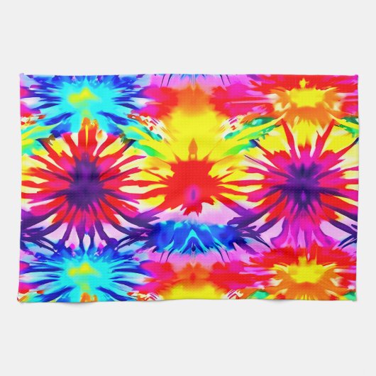 LINGE DE CUISINE CRAVATE-DYE DE CONCEPTION SPLASH (Horizontal)