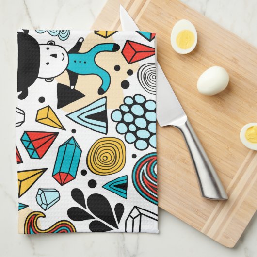 Linge De Cuisine Crazy head (Quart Plié)