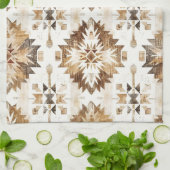 Linge De Cuisine Cream Brown Native Tribal (Plié)