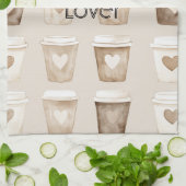 Linge De Cuisine Cream Coffee Heart Cups (Plié)